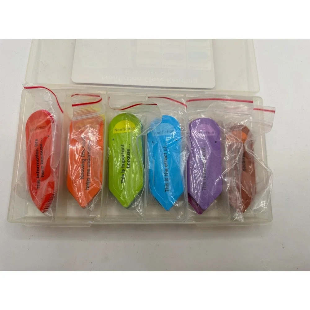 Lakeshore Nonfiction Close Reading Discussion Clips Set of 90 Double Sided Clips